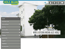 Tablet Screenshot of holz-blum.com